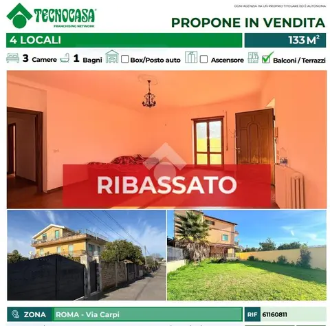 Quadrilocale in vendita a Roma