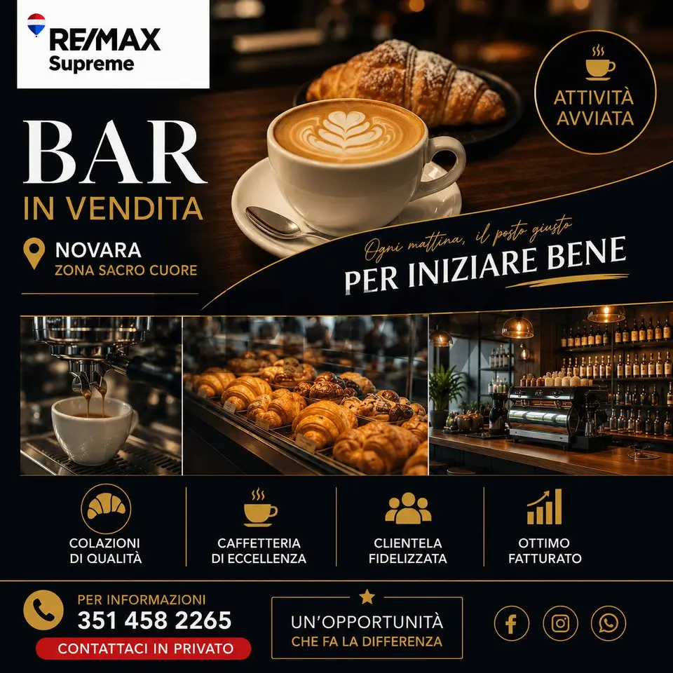Bar in Vendita a Novara