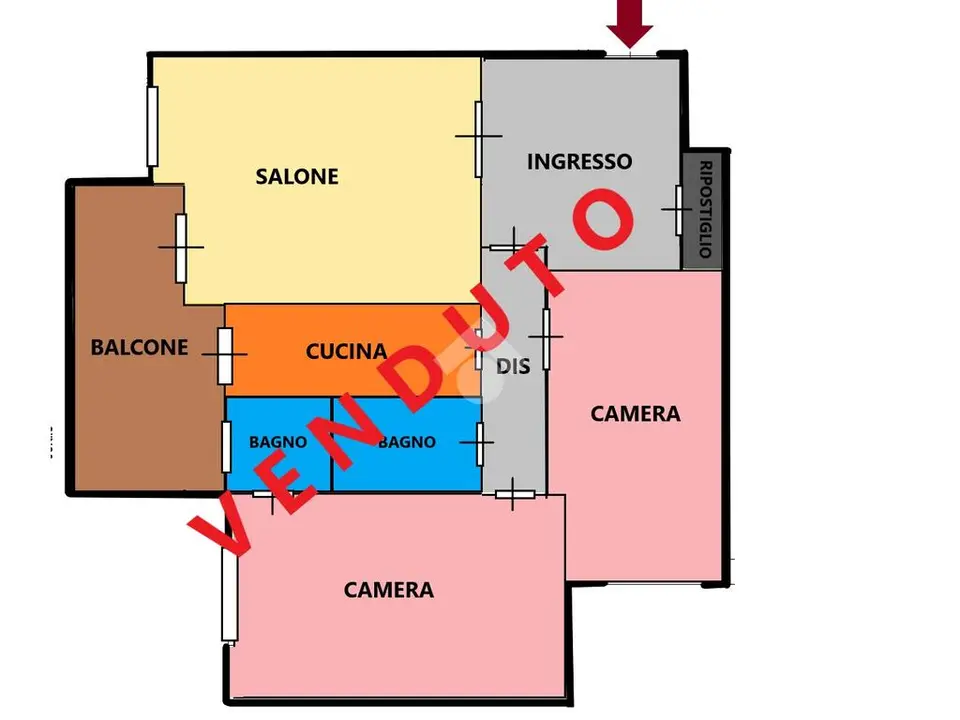 Trilocale in vendita a Roma